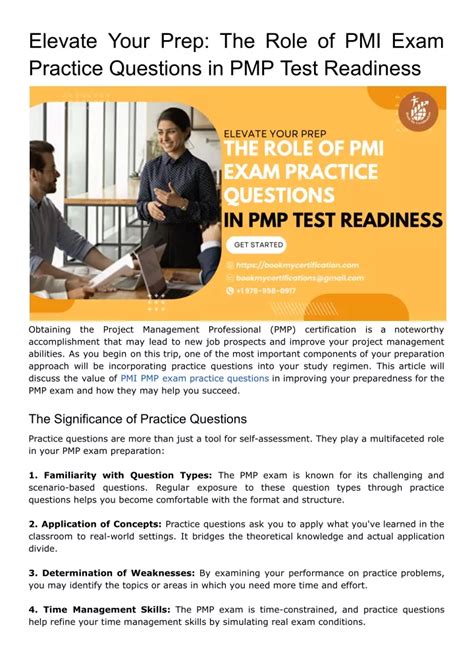 PPT Elevate Your Prep The Role Of PMI Exam Practice Questions In PMP