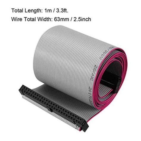 Idc Wire Flat Ribbon Cable Fc Fc Connector A Type Pins Mm Pitch