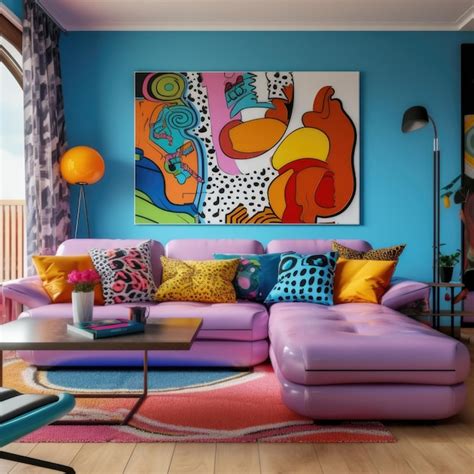 Premium Photo Colorful Corner Sofa In Apartment Interior Design Of