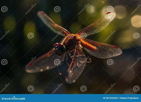 Epic Detail Photography Of A Dragonfly In Full Flight Ai Generated