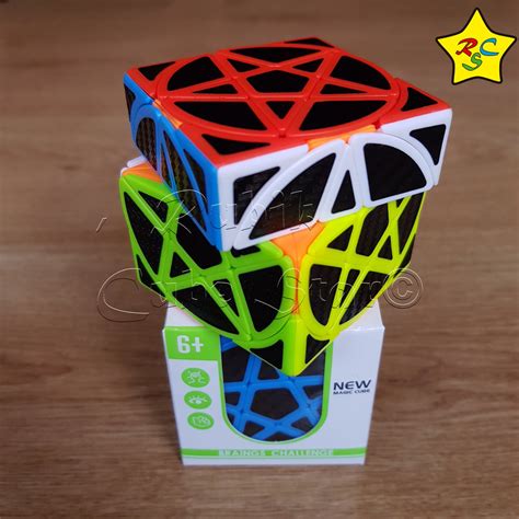 Pentacle 3x3 Fibra De Carbono Cubo Rubik Magic Cube Pentagrama Rubik