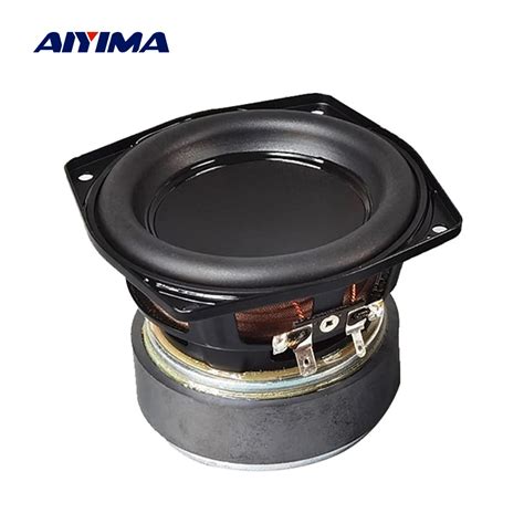 AIYIMA 1Pcs 4 Inch Full Range Audio Speaker 4 Ohm 100W Midrange Woofer