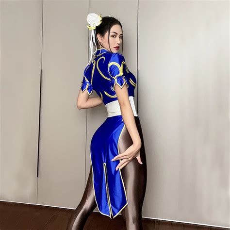 Chun Li Cosplay Black Dress Entire Collection