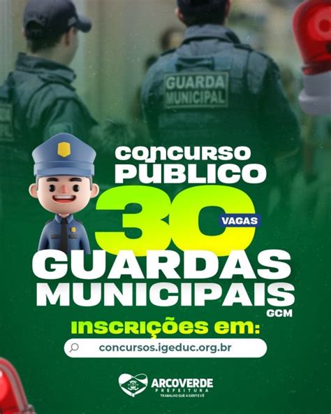 Prefeitura de Arcoverde lança Edital de Concurso Público para a Guarda