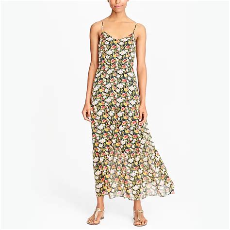 J Crew Factory J Crew Mercantile Tiered Maxi Dress