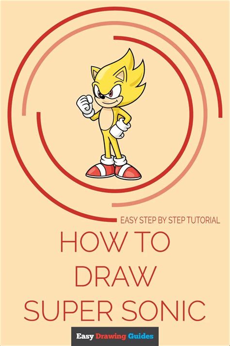 How To Draw Super Sonic Really Easy Drawing Tutorial Drawing