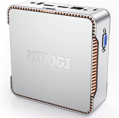 NiPoGi Mini PC Intel Celeron N5105 Up To 2 9GHz 12GB RAM 256GB M 2 SSD