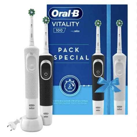 Cepillo Dental Electrico Recargable Oral B Vital Blanco Y Negro