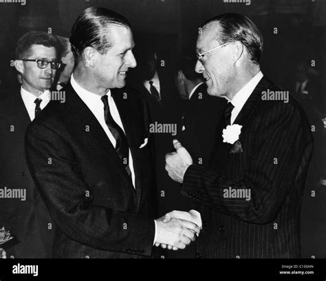 British Royalty Duke Of Edinburgh Prince Philip And Prince Bernhard Of