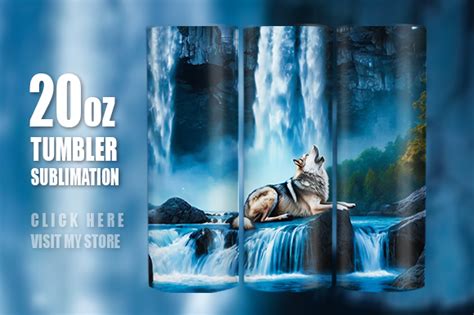 Wolf Tumbler Wrap Png Oz Sublimation Graphic By Bilashdeb Creative