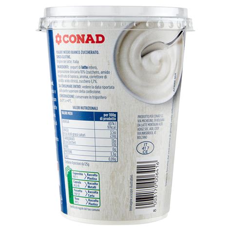 Yogurt Dolce Intero G I Cremosi Bianco Conad Conad