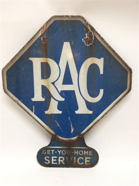 Lot 1211 Vintage Rac Enamel Get You Home Service