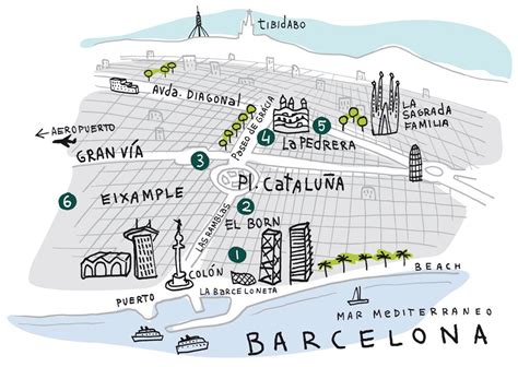 Flickr Barcelona Travel Barcelona Map Illustrated Map