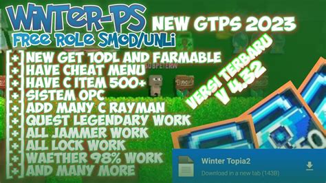 BUSET FREE ROLE SMOD NEW GTPS 2023 VERSI 4 32 GROWTOPIA PRIVATE