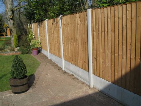 Concrete Post And Timber Panel Fencing Hodges Lawrence Ltd