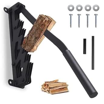 Wall Mounted Kindling Wood Splitter Portable Manual Log Splitter