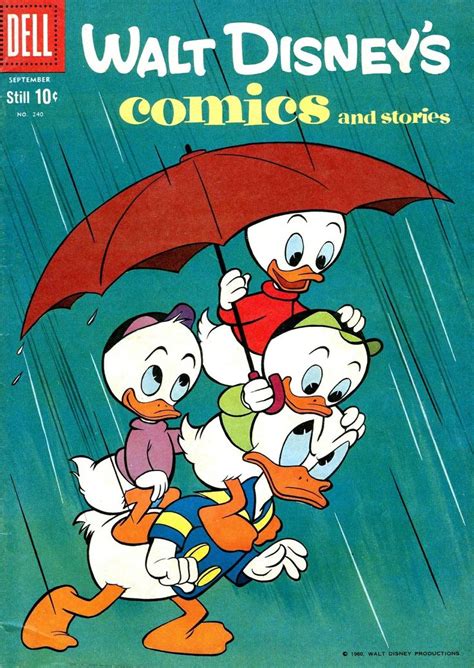 Rain Donald Duck And His Nephews Comic Book Donald Duck Comic