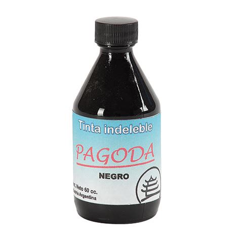 Tinta Para Sellos Pagoda 60 Cc Negra Indeleble Ofi Z Insumos Para