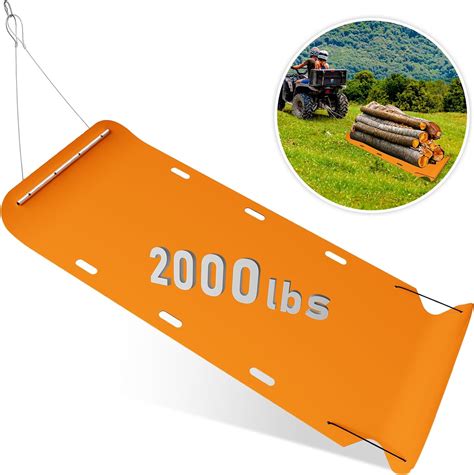 Yard Drag Sled Duty Yard Mat With Pull Cable And Bar
