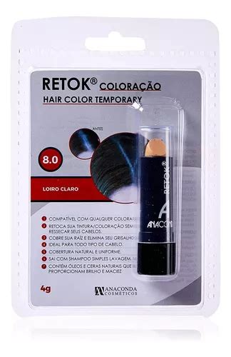 Anaconda Retok Hair Color Temporary Loiro Claro G Parcelamento