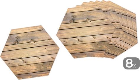 Onderzetters Hexagon Onderzetters Voor Glazen Vintage Plank