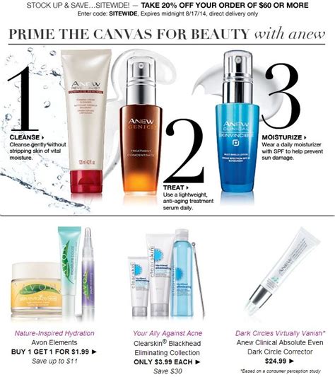 Check out these great skin care products from Avon. I love these ...