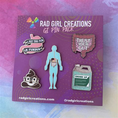 Gi Pin Pack Rad Girl Creations Medical Enamel Pin