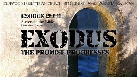 Exodus 21 1 11 Slavery In The Bible YouTube