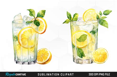 Lass Of Lemonade Watercolor Clipart Png Graphic By Regulrcrative