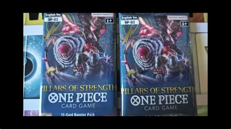 One Piece Pillars Of Strength Booster Packs Pack Opening Trading Card