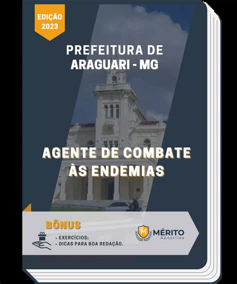 Apostila Agente De Combate às Endemias Prefeitura De Araguari Mg 2023