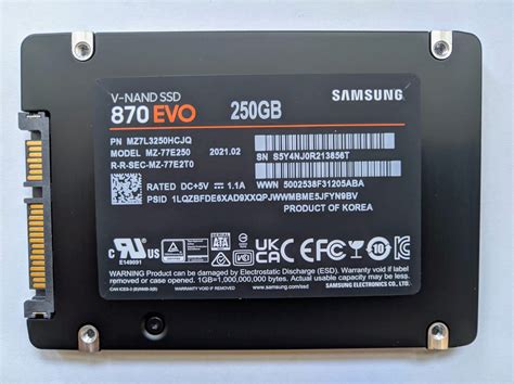 Купить SSD диск SAMSUNG 2.5 870 EVO 250 Гб SATA III V-NAND 3bit MLC (MZ ...