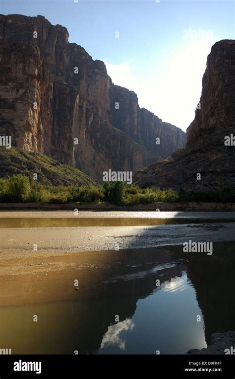 The Rio Grande River At Santa Elena Canyon In Big Bend National Park