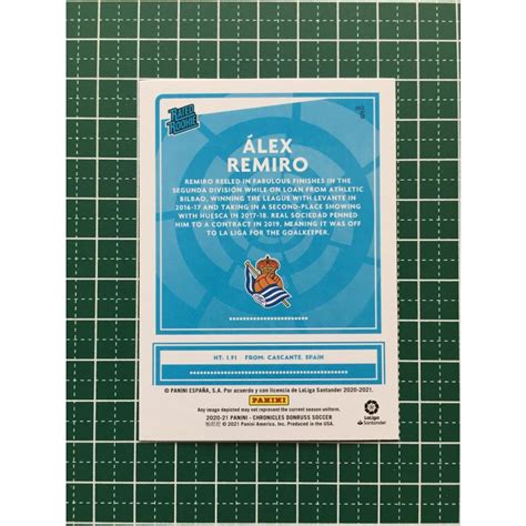 PANINI 2020 21 CHRONICLES SOCCER 5 ALEX REMIRO REAL SOCIEDAD DONRUSS