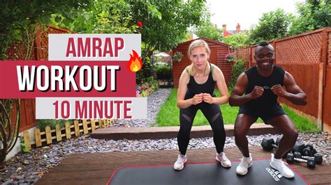 10 Minute Full Body Amrap Workout At Home To Burn Fat Quick Youtube