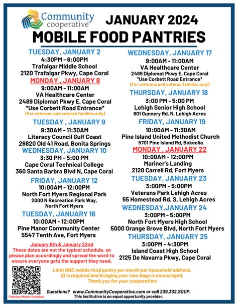 2023 Mobile Food Pantry Locations - communitycooperative ...