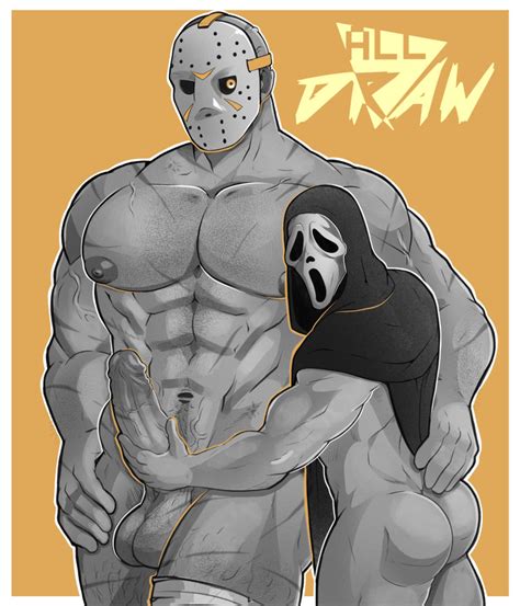 Rule 34 2boys Abs All Draw Boner Erection Friday The 13th Gay Ghostface Jason Voorhees Male