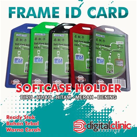 Jual ID Card Holder Frame Casing Tempat ID Card Holder Plastik Softcase