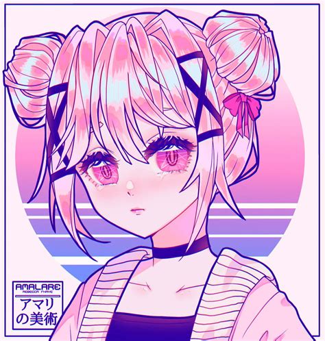 Download Pink Aesthetic Anime Girl Picture