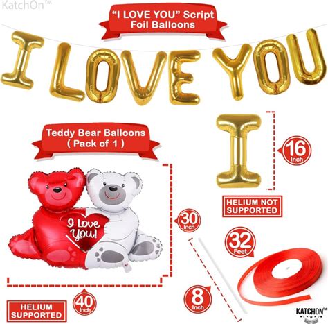 Katchon I Love You Balloons Set Review Celebrate Love Forever