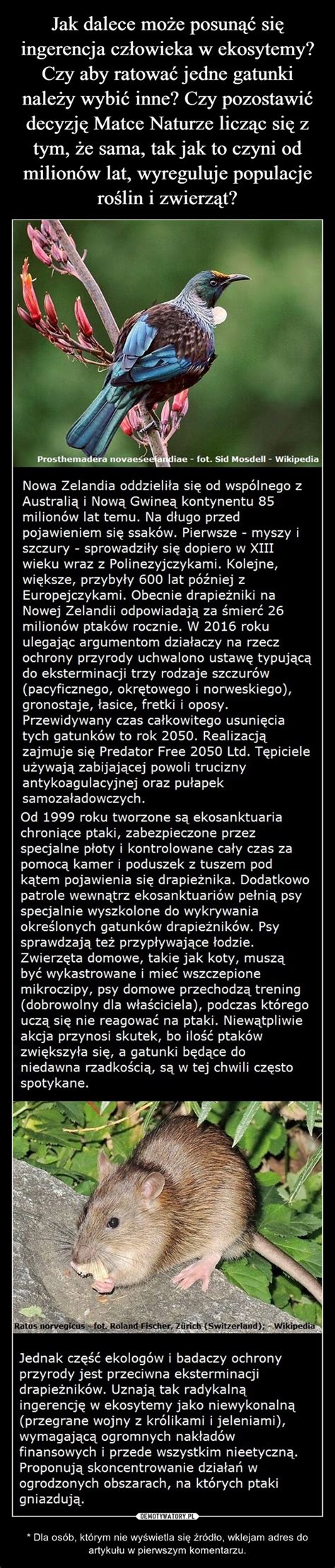 Jak dalece może posunąć się ingerencja człowieka w ekosytemy Czy aby