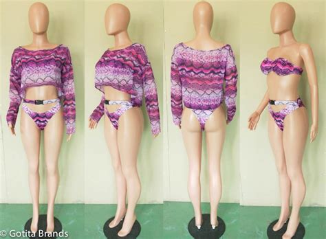 Three Piece Swimwear Bikini Swimsuit Fashion Sexy Beachwear Gotita Brands