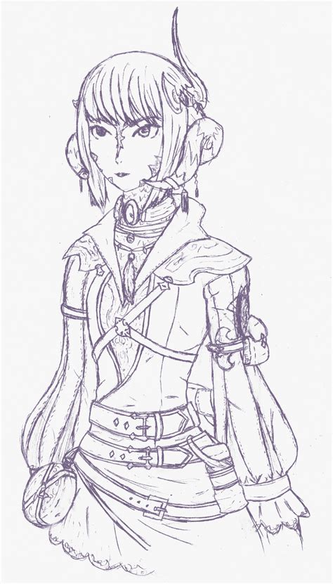 Ffxiv Sketch Aura By Cechoo On Deviantart