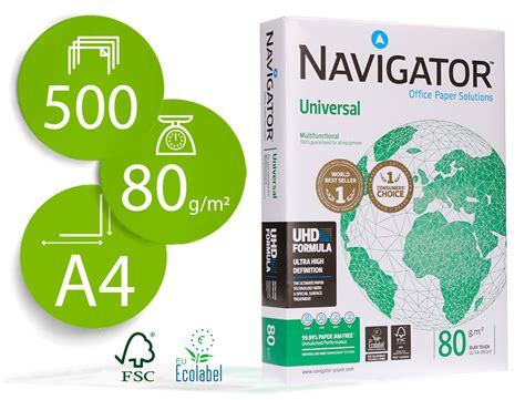 Hyperburo Papier Navigator Multifonction Universal A4 80g Blancheur