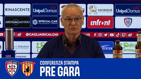 Cagliari Benevento Ranieri In Conferenza Stampa Pre Gara Serie