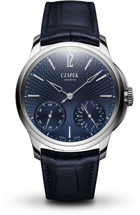 Czapek No 17 Quai Des Bergues Double Soleil Deep Blue Exquisite