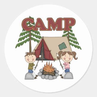 Summer Camp Stickers | Zazzle