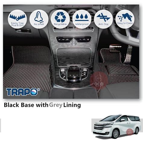 Trapo Customize Car Floor Mat For Toyota Vellfire Manual Seat