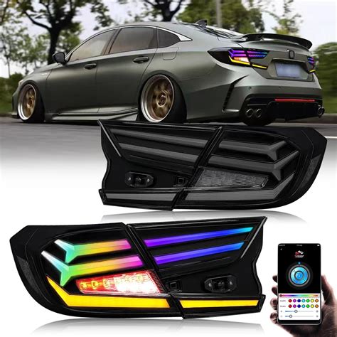 Amazon T T ABC Lambo Style RGB Taillights Compatible With Honda