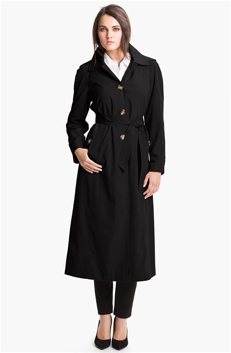 London Fog Raglan Sleeve Raincoat with Detachable Hood | Nordstrom